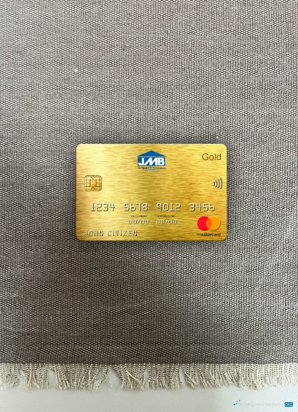 Download Jamaica Mortgage bank mastercard gold photolook front Photoshop template